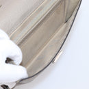 FENDI Celeria Long Wallet Leather Beige Silver 8M0308 Auth BA15601-20