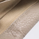 FENDI Celeria Long Wallet Leather Beige Silver 8M0308 Auth BA15601-12