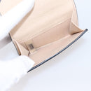 Chloe Alphabet Trifold Wallet Leather Pink Gold Tone Auth BA15602-18