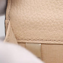 Chloe Alphabet Trifold Wallet Leather Pink Gold Tone Auth BA15602-19