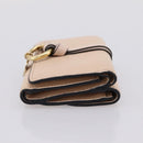 Chloe Alphabet Trifold Wallet Leather Pink Gold Tone Auth BA15602-5