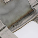 CHANEL Sports Tote Bag Canvas Gray Silver CC Auth BA15608-11