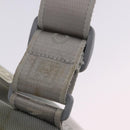 CHANEL Sports Tote Bag Canvas Gray Silver CC Auth BA15608-20