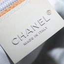 CHANEL Sports Tote Bag Canvas Gray Silver CC Auth BA15608-21