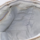 CHANEL Sports Tote Bag Canvas Gray Silver CC Auth BA15608-23