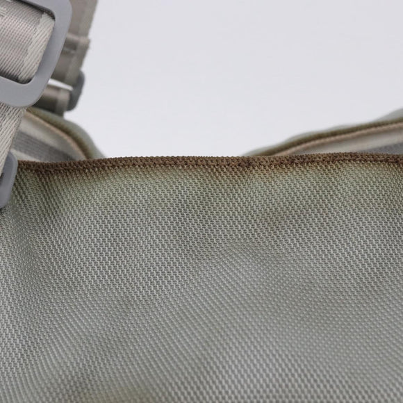 CHANEL Sports Tote Bag Canvas Gray Silver CC Auth BA15608