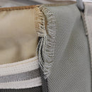 CHANEL Sports Tote Bag Canvas Gray Silver CC Auth BA15608-6