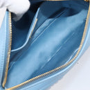 Miu Miu Matelasse Chain Shoulder Bag Leather 2way Light Blue Gold Auth BA15627V-18