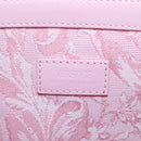 VERSACE Athena Barocco Tote Bag tweed 2way Pink Gold Auth BA15628M-11