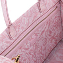 VERSACE Athena Barocco Tote Bag tweed 2way Pink Gold Auth BA15628M-25