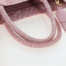 VERSACE Athena Barocco Tote Bag tweed 2way Pink Gold Auth BA15628M-7