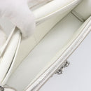 Maison Margiela Chain Shoulder Bag Leather White Silver Auth BA15629M-11
