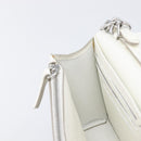 Maison Margiela Chain Shoulder Bag Leather White Silver Auth BA15629M-20