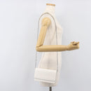 Maison Margiela Chain Shoulder Bag Leather White Silver Auth BA15629M-23