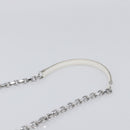 Maison Margiela Chain Shoulder Bag Leather White Silver Auth BA15629M-7