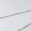 Maison Margiela Chain Shoulder Bag Leather White Silver Auth BA15629M-8