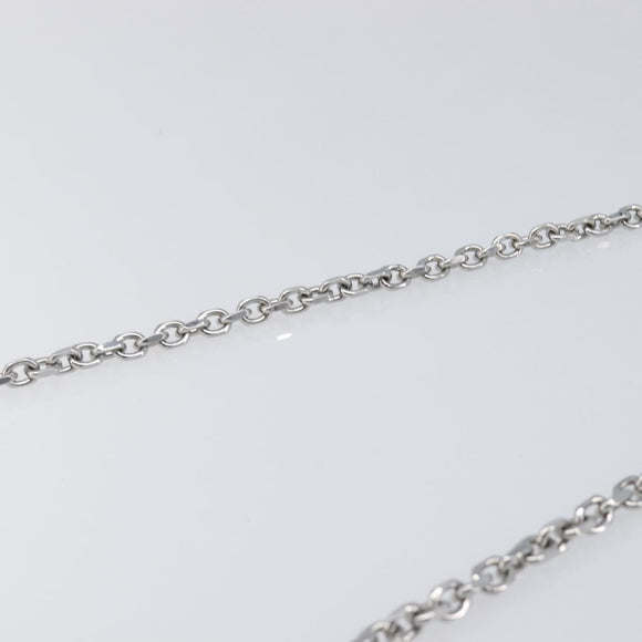 Maison Margiela Chain Shoulder Bag Leather White Silver Auth BA15629M