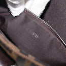 FENDI Zucca Canvas Mamma Baguette Shoulder Bag Brown Black Auth BA15630V-11