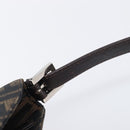 FENDI Zucca Canvas Mamma Baguette Shoulder Bag Brown Black Auth BA15630V-8