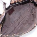 FENDI Zucca Canvas Mamma Baguette Shoulder Bag Brown Black Auth BA15631V-19