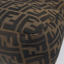 FENDI Zucca Canvas Mamma Baguette Shoulder Bag Brown Black Auth BA15633A-13