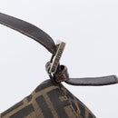 FENDI Zucca Canvas Mamma Baguette Shoulder Bag Brown Black Auth BA15633A-15