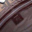 FENDI Zucca Canvas Mamma Baguette Shoulder Bag Brown Black Auth BA15633A-19