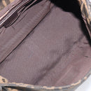 FENDI Zucca Canvas Mamma Baguette Shoulder Bag Brown Black Auth BA15633A-20