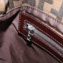 FENDI Zucca Canvas Mamma Baguette Shoulder Bag Brown Black Auth BA15633A-23