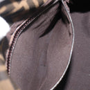 FENDI Zucca Canvas Mamma Baguette Shoulder Bag Brown Black Auth BA15633A-24