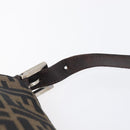 FENDI Zucca Canvas Mamma Baguette Shoulder Bag Brown Black Auth BA15633A-9