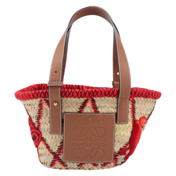 LOEWE Basket Bag Raffia William D. Morgan Collaboration Beige Auth BA15634SAM