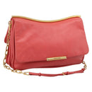Miu Miu Chain Shoulder Bag Leather Pink Gold Auth BA15636V-1