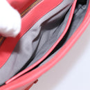 Miu Miu Chain Shoulder Bag Leather Pink Gold Auth BA15636V-23