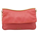 Miu Miu Chain Shoulder Bag Leather Pink Gold Auth BA15636V-2