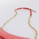 Miu Miu Chain Shoulder Bag Leather Pink Gold Auth BA15636V-8