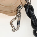 CHANEL Matelasse Cambon Line Shoulder Bag Leather Beige Silver CC Auth BA15637-17