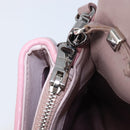 Miu Miu Chain Shoulder Bag Leather 2way Pink Silver Auth BA15638A-27