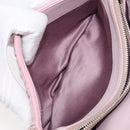 Miu Miu Chain Shoulder Bag Leather 2way Pink Silver Auth BA15638A-28