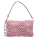 Miu Miu Chain Shoulder Bag Leather 2way Pink Silver Auth BA15638A-2
