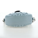 Miu Miu Matelasse Chain Bag Leather 2way Light Blue Silver Auth BA15639V-5