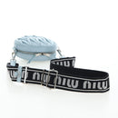Miu Miu Matelasse Chain Bag Leather 2way Light Blue Silver Auth BA15639V-7