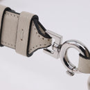 Maison Margiela New Rock Horizontal Bag Leather White Silver Auth BA15641V-10