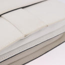 Maison Margiela New Rock Horizontal Bag Leather White Silver Auth BA15641V-17