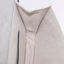 Maison Margiela New Rock Horizontal Bag Leather White Silver Auth BA15641V-29