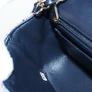 CHANEL Chain Matelasse 20 Shoulder Bag Tweed Orange Gold CC Auth BA15643SM-24