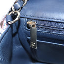 CHANEL Chain Matelasse 20 Shoulder Bag Tweed Orange Gold CC Auth BA15643SM-25