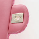 CHANEL Chain Matelasse 20 Shoulder Bag Tweed Pink Gold CC Auth BA15644SM-16