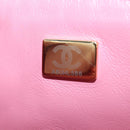 CHANEL Chain Matelasse 20 Shoulder Bag Tweed Pink Gold CC Auth BA15644SM-25