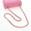 CHANEL Chain Matelasse 20 Shoulder Bag Tweed Pink Gold CC Auth BA15644SM-7